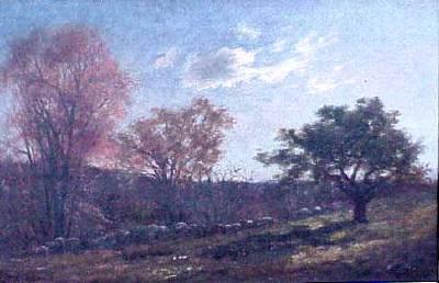 Charles Furneaux Landscape with a Stone Wall